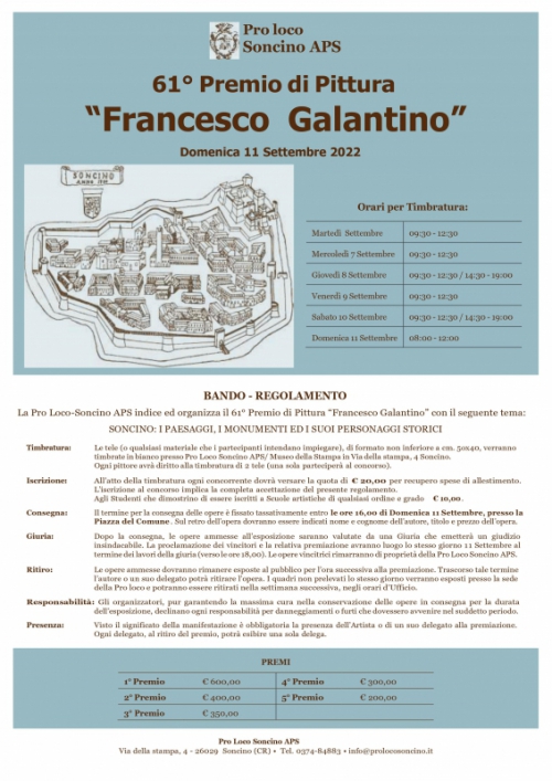 CONCORSO DI PITTURA F. GALANTINO