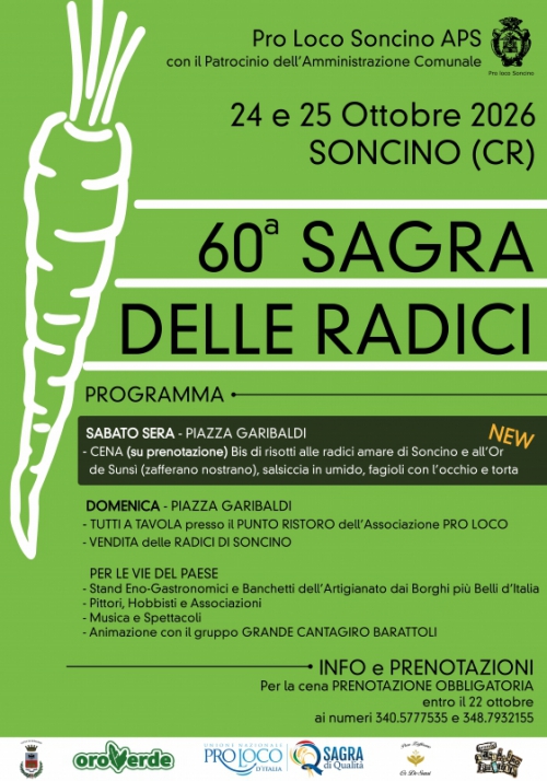 SAGRA DELLE RADICI 2026